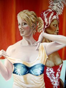 Polyptique de la danse burlesque - la coquette Polyptique de la danse burlesque - la coquette